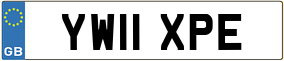 Trailer License Plate